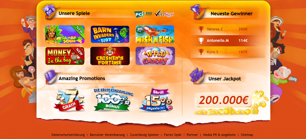 Gratorama Casino Spiele