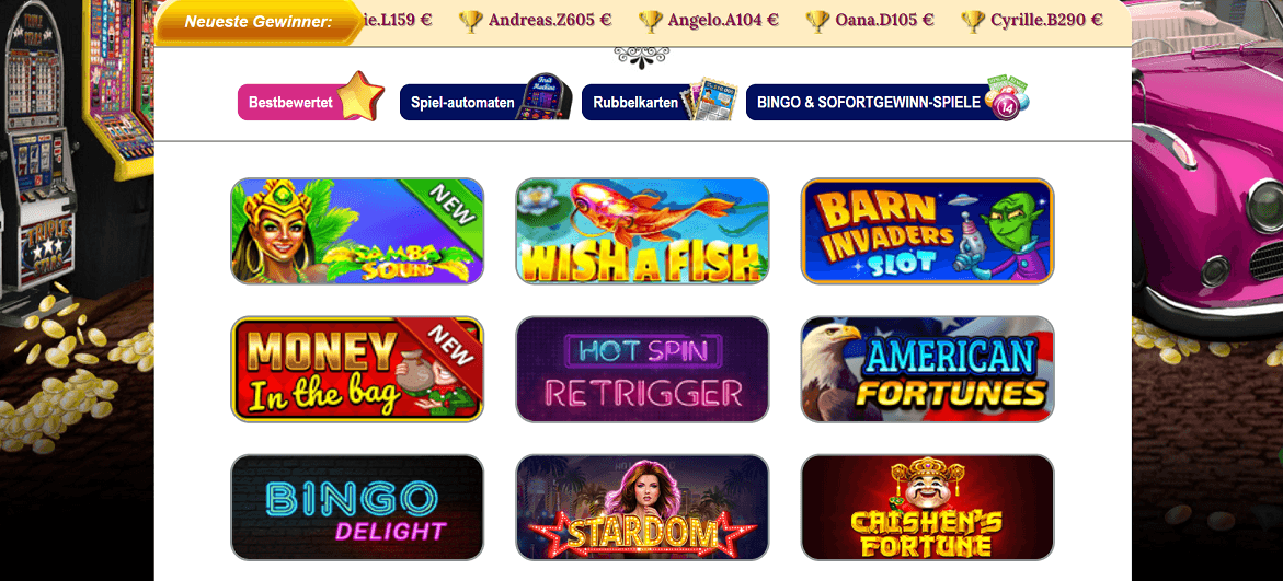 Winorama Casino Spiele